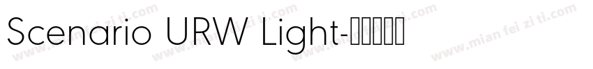 Scenario URW Light字体转换